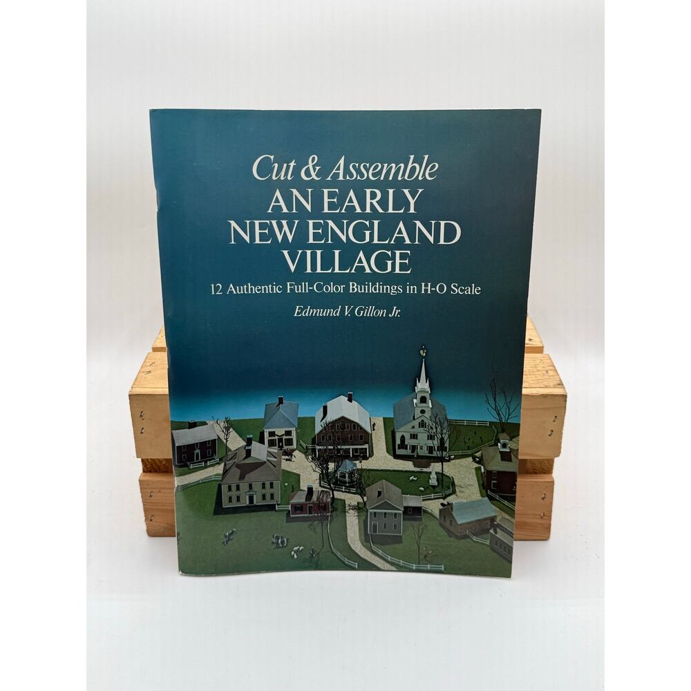 Vintage 1977 Dover Cut & Assemble An Early New England Village Papercraft Book
